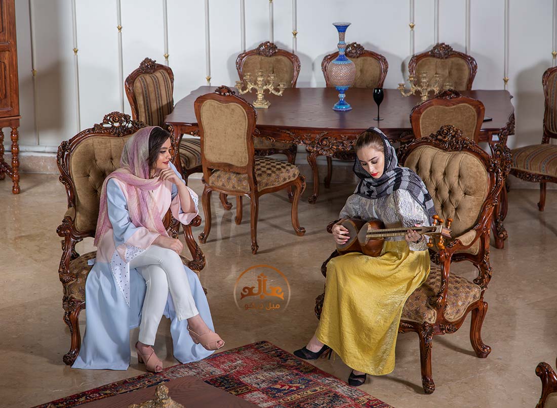 مبل پشت تخت فرانسوی آسوان
