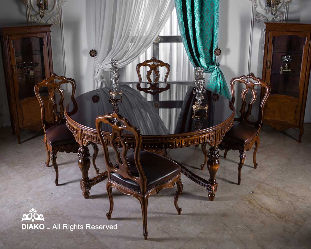 میزناهارخوری کلاسیک گرد